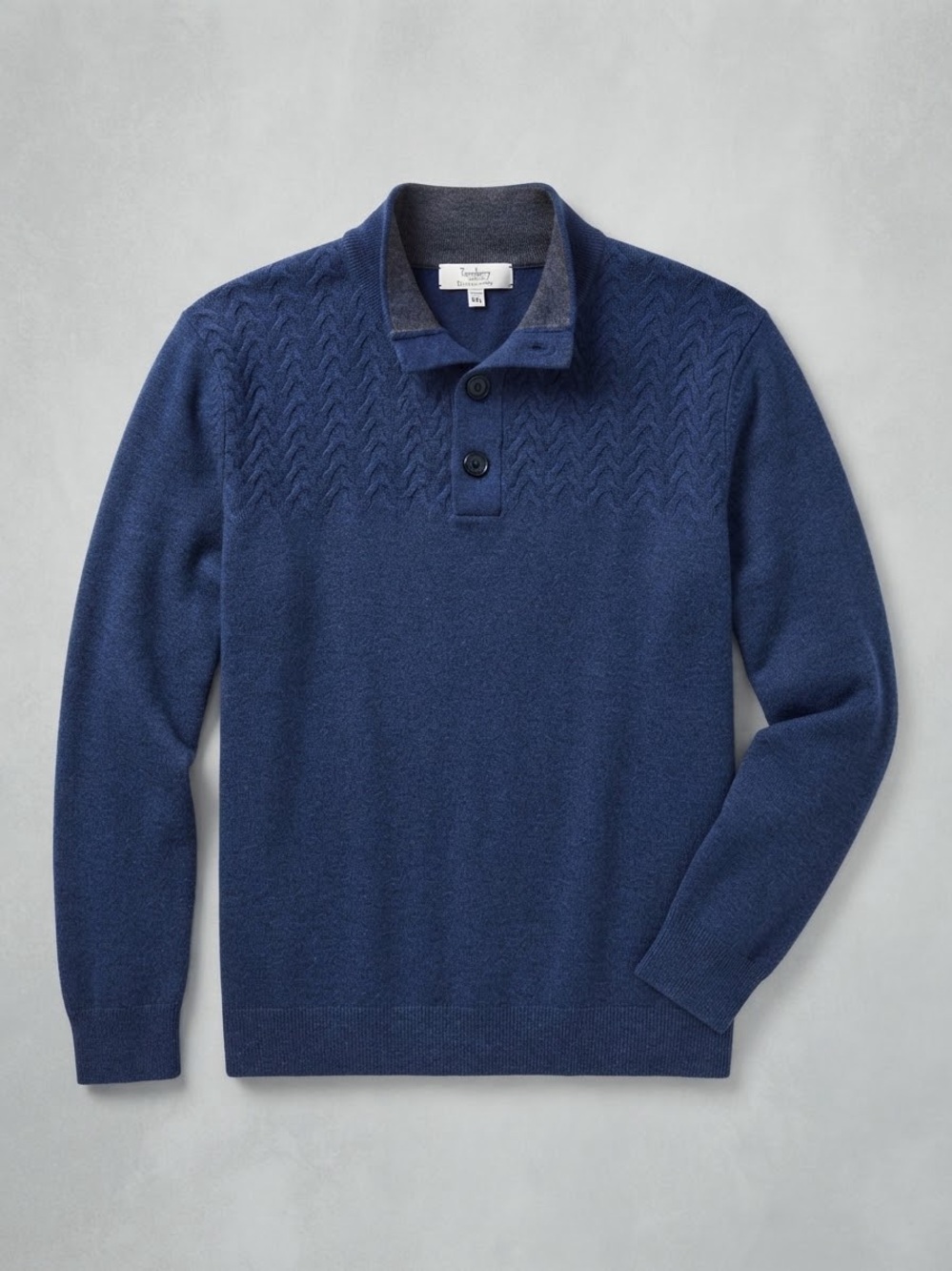 NWOT Turnbury Navy Extra Fine Merino Wool Sweater